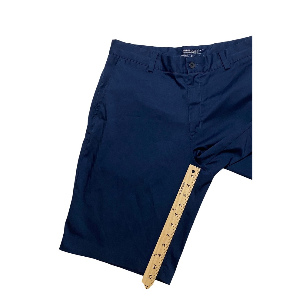 Nike Golf Tour‎ Performance Dri-Fit Mens 32x10 Navy Blue Golf Shorts - Picture 6 of 9